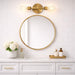 Reverie - Double Lights Bathroom Wall Sconce Over Mirror - Clear / Gold Ashcroft Furniture
