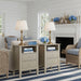 Fluted Nightstand With 2 Drawers Home Essentials