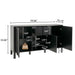 Colored Fluted Sideboard With 3 Doors And 1 Drawer Noble House
