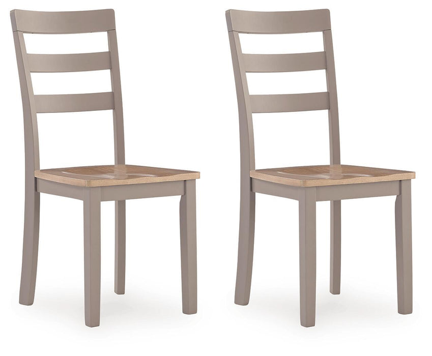 Harperfeld - Dining Room Side Chair (Set of 2) - Natural / Gray Signature Design by Ashley®