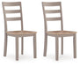 Harperfeld - Dining Room Side Chair (Set of 2) - Natural / Gray Signature Design by Ashley®