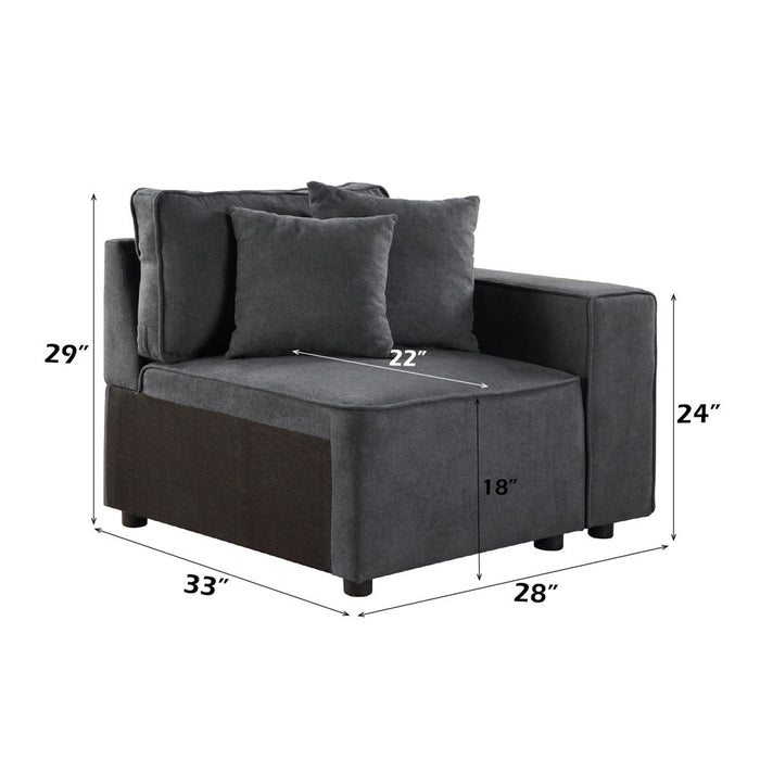 Silvester - Modular Chair w/2 Pillows ACME