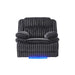 Winston - Power Recliner With LED Lighting - Black Global Furniture USA