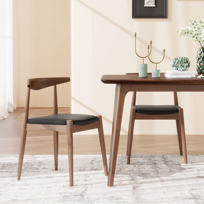 Dining Chairs With Ergonomic Backrest (Set of 2) Noble House