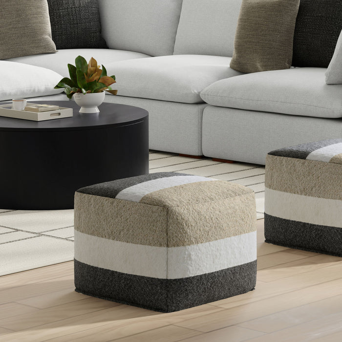 Clay - Square Pouf, Upholstered Simpli-Home