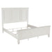 Dennis - 4 Piece Eastern King Bedroom Set - Cream White Furniture Max