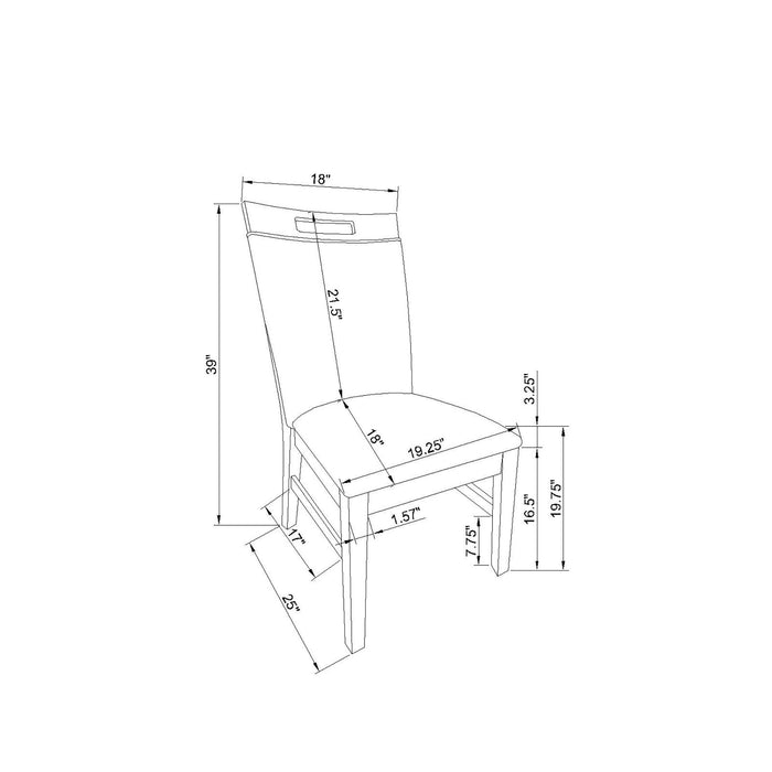 Silas - 2 Piece Dining Chair Set - Light Gray Global Furniture USA