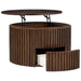 Round Lift Top Coffee Table With Hidden Storage For Living Room Hearth and Haven