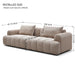 4 Seater Sectional Sofa For Living Room Spaces - Camel Home Essentials