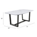 Madan - Dining Table With Marble Top - Marble Top & Weathered Gray ACME
