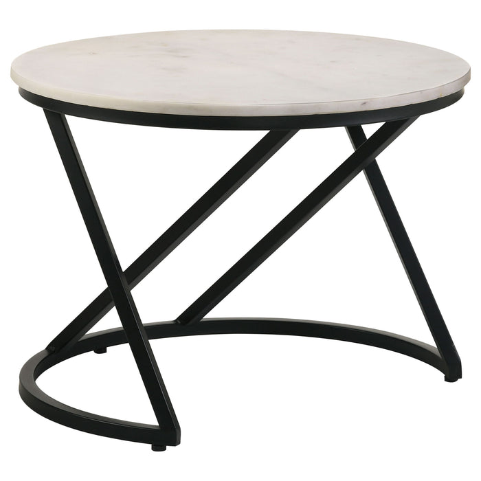 Wilmington - Round Coffee Table - White Furniture Max