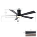 Low Profile Flush Mount Intergrated LED Ceiling Fan With Light And Reversible Quiet Motor Daily Nest