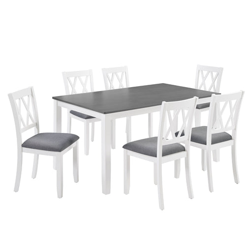 Modern Dining Set With Upholstered Chairs Home Essentials