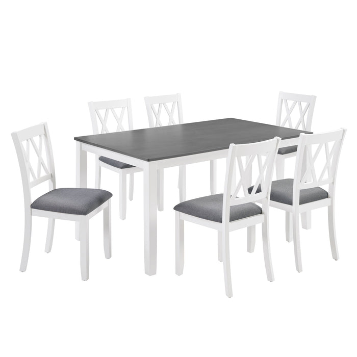 Modern Dining Set With Upholstered Chairs Home Essentials