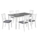 Modern Dining Set With Upholstered Chairs Home Essentials