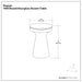 Raquel - Side Table - Antique Brass / White Simpli-Home