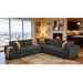 Modular Sectional & Toss Pillows - Dark Gray Home Essentials
