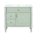 Freestanding Bathroom Vanity With Sink, Adjustable Shelf, Flip Drawer Hearth and Haven