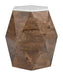Bisel - Side Table - White / Walnut Zuo Modern