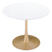 Opus - Dining Table - White / Gold Zuo Modern