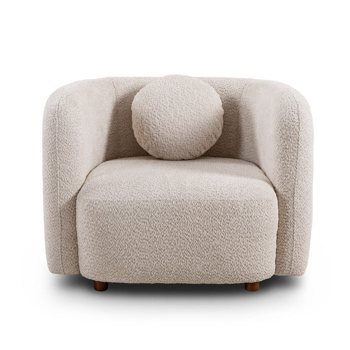 Japandi Style Accent Square Chair Home Essentials