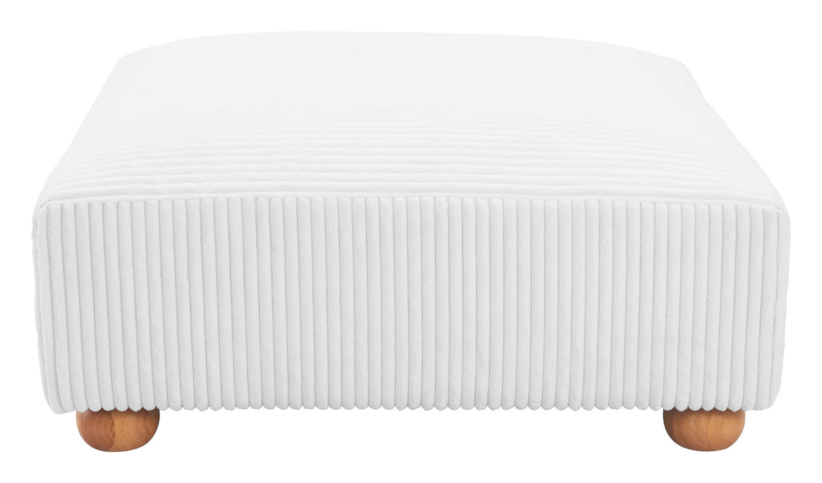 Tayte - Ottoman - White Zuo Modern