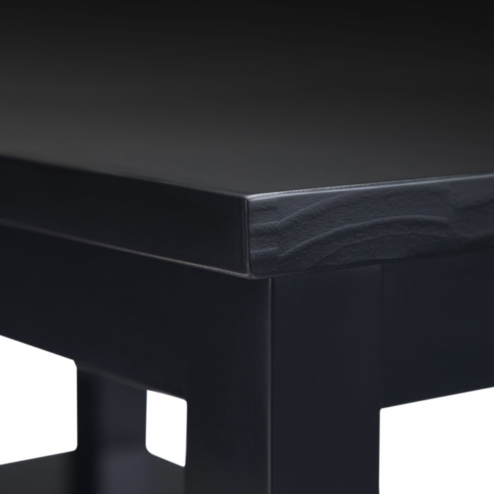 Warm Shaker - Narrow Side Table - Black