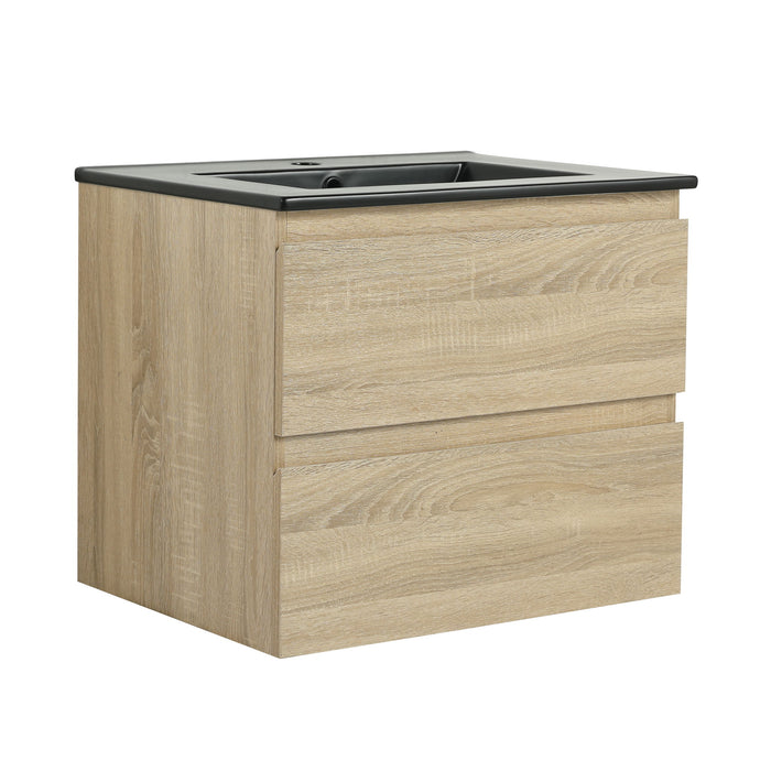 Wall Mounted Bathroom Vanity With Sink, 2 Soft Close Drawers Home Essentials