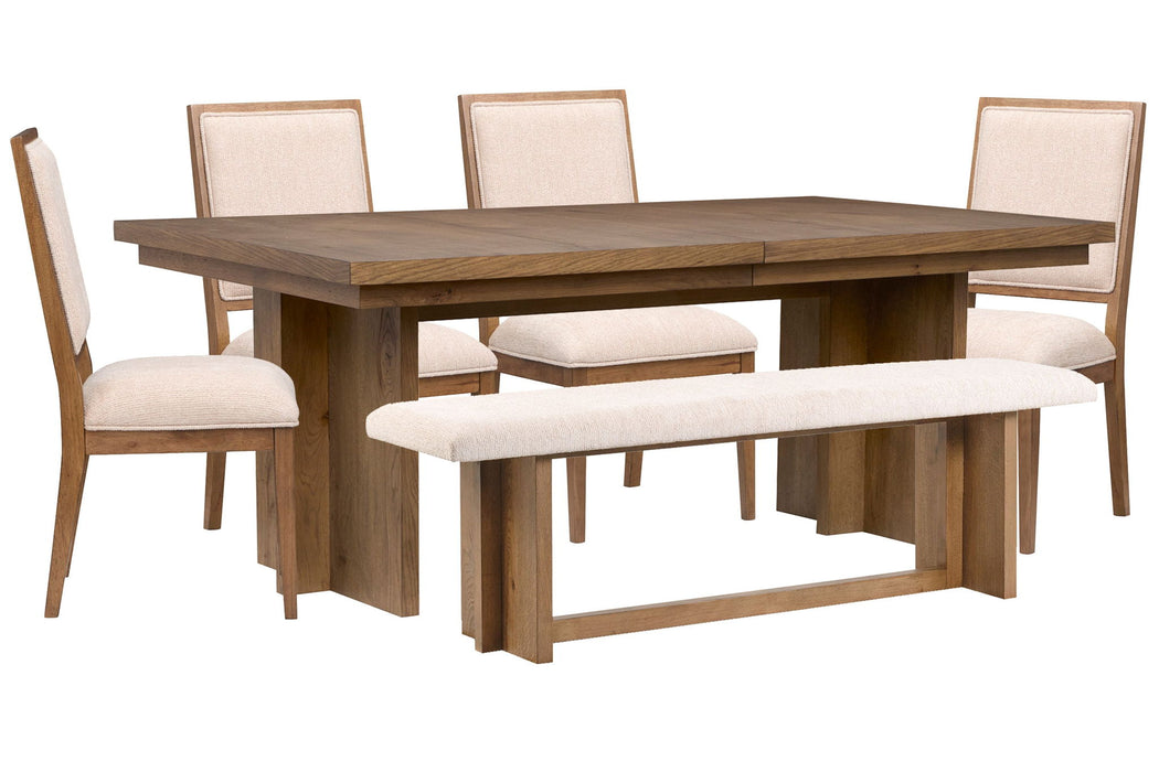 Marcel - Extendable Trestle Dining Table Set Magnussen Furniture