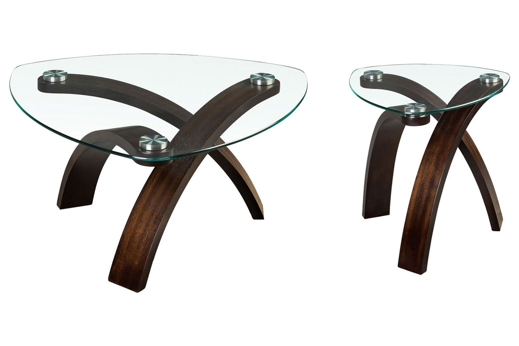 Allure - Pie Shaped Cocktail Table Set Magnussen Furniture