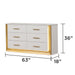 Obsession - 6 Drawer Dresser - White Matrix Furniture Group