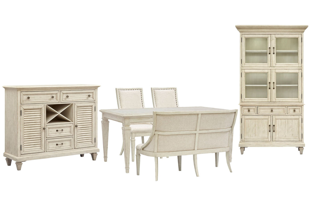 Newport - 6 Piece Extendable Rectangular Dining Table Set Magnussen Furniture