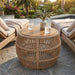 Round Side Table With Rope Frame Noble House