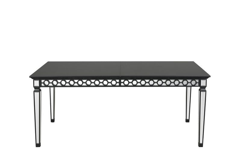 Varian II - Dining Table - Mirrored & Black ACME