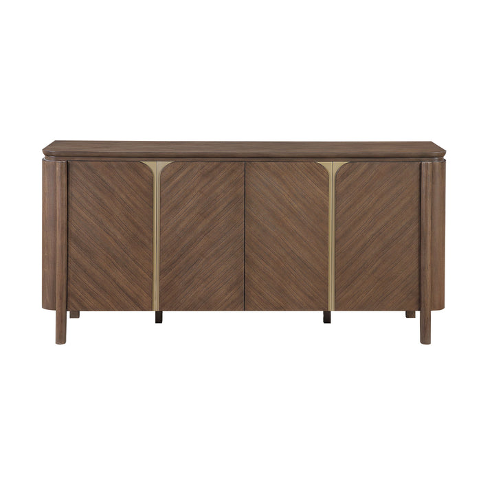 Ouida - Server - Brown / Gold Acme