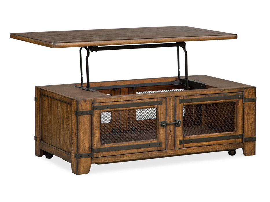 Chesterfield - Lift Top Storage Caster Cocktail Table Set Magnussen Furniture