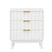 Fluted 3 Drawer Dresser Home Essentials