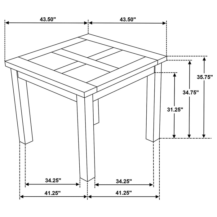 Cressley - Counter Height Dining Table - Light Oak Furniture Max