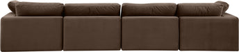 Comfy - Velvet Modular Sofa 4 Seats Meridian Furniture