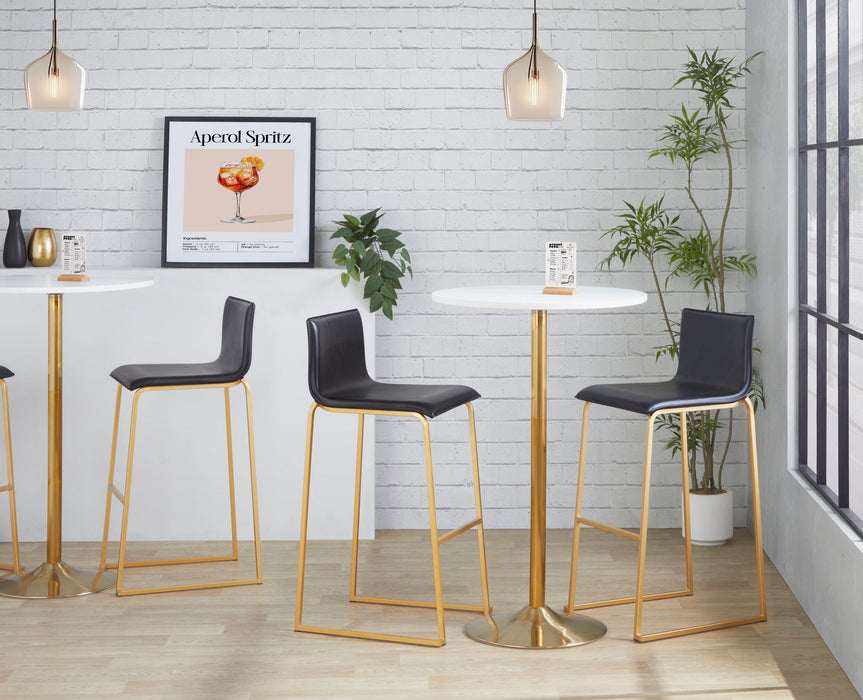 Mara - Contemporary Upholstered Barstool (Set of 2) Lumi Source