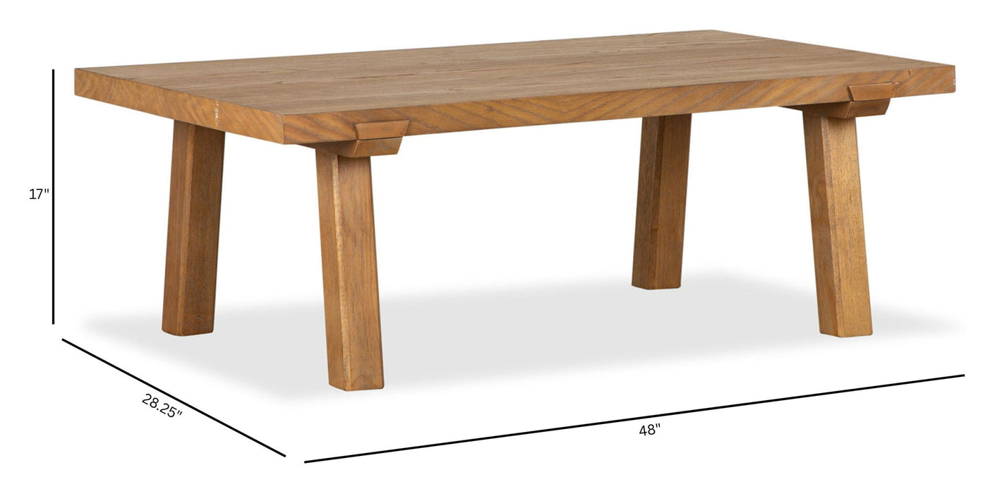 Lindon - Rectangular Cocktail Table - Belgian Wheat Magnussen Furniture