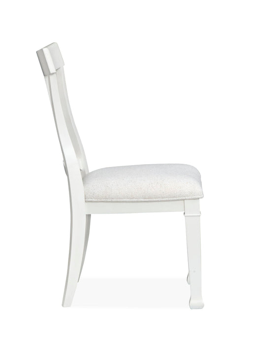 Kingston - Upholstered Side Chair (Set of 2) - Whisper White And Cerused Nutmeg Magnussen Furniture