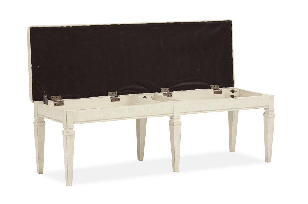 Newport - Bench With Upholstered Seat - Alabaster Magnussen Furniture