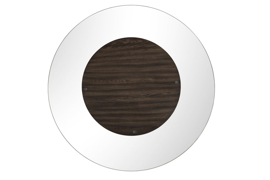 Cityscape - Glass Table Top - Dark Brown