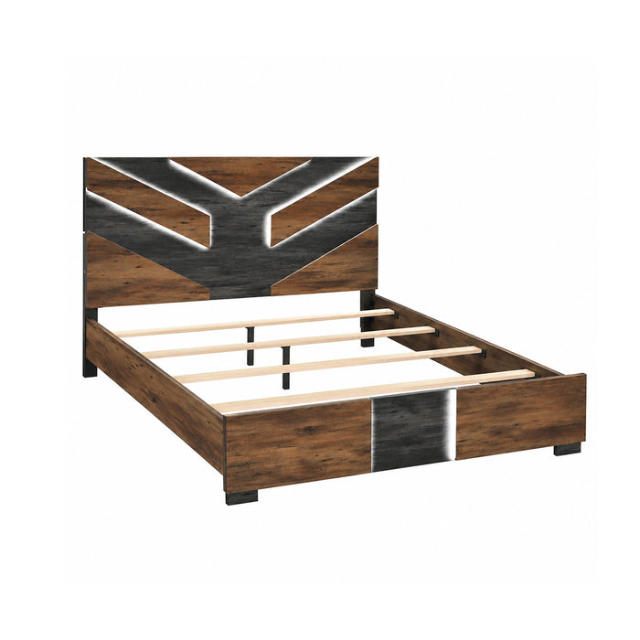 Prime - Bed With LED Headboard Global Furniture USA
