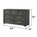 Colorado - Dresser (Mirror Not Included) - Charcoal Matrix Furniture Group