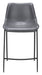 Magnus - Counter Chair (Set of 2) - Dark Gray / Black Zuo Modern