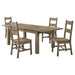 Cressley - 5 Piece Dining Set With Ladder Back Chairs - Light Oak Furniture Max