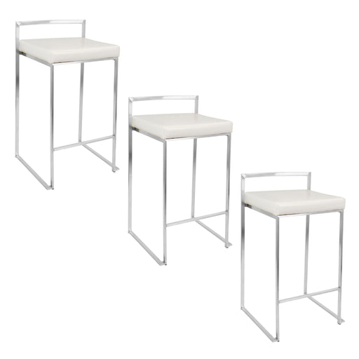 Fuji - Elegant Design Contemporary Stackable Counter Stool Lumi Source