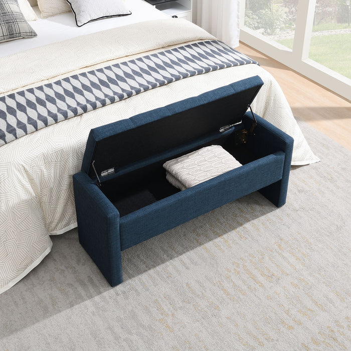 Modern Upholstered Large Bed End Bench With Storage Home Essentials